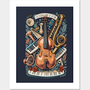 Musical Instruments Posters and Art